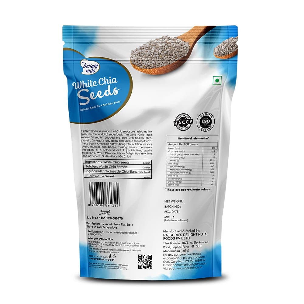 Delight Nuts White Chia Seeds thumbnail 2